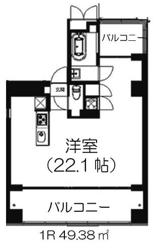 UTUBO＋2（うつぼプラスプラス）1R 49.38㎡