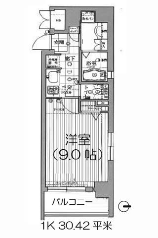 KAISEI本町東 1K 30.42平米│松屋町・堺筋本町