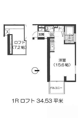 是空難波西 1R 34.53㎡