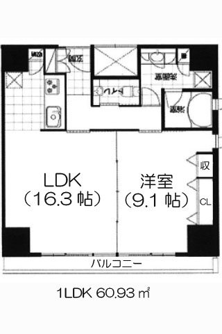 アーバネックス淀屋橋 1LDK 60.93㎡