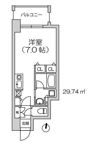 アーバネックス北浜 1K 29.74㎡│北浜・淀屋橋