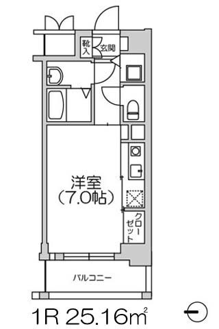 ジュネーゼグラン上本町 1R 25.16㎡