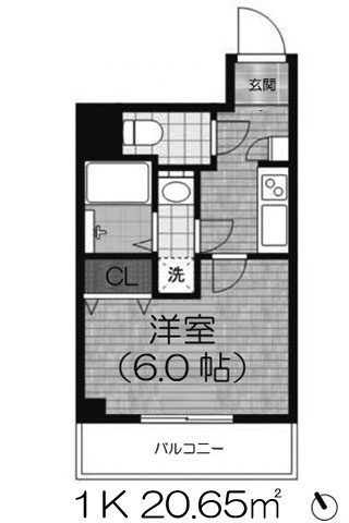 リンクパラッツォ上本町 1K 20.65㎡