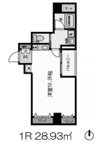 パークメゾン Ctype 1R 28.93㎡