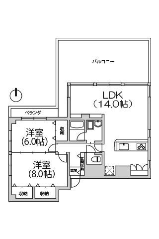 パレーシャル34 2LDK+ルーフバルコニー 66.77㎡