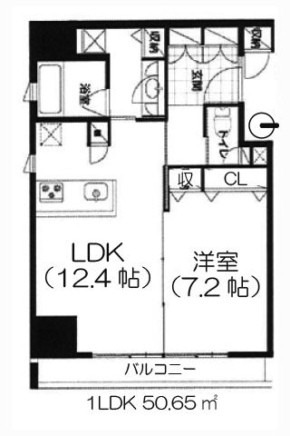 アーバネックス淀屋橋 1LDK 50.65㎡