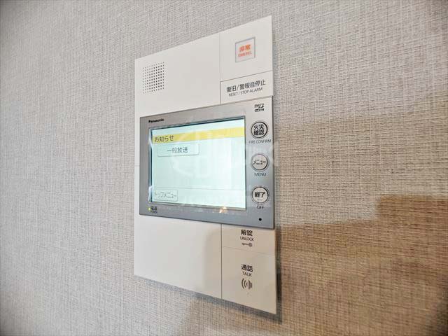 シエリア大阪天神橋 2LDK+WIC+SIC 60.45㎡の録画機能付き大型モニター付きインターホン